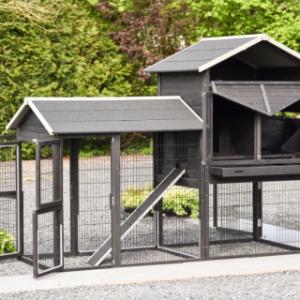 Clapier pour lapin Prestige Large | avec plusieurs portes