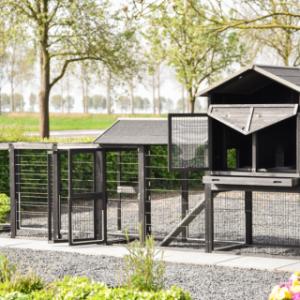 Le clapier Prestige Large a de nombreuses portes