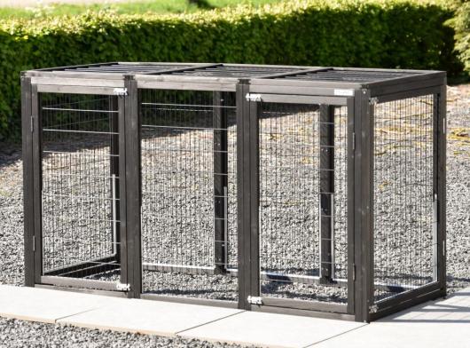 Enclos pour animaux Functional Black anti-rongeage 180x80x104cm