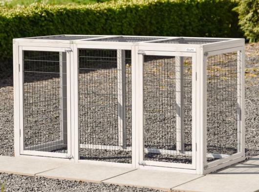 Enclos pour animaux Functional Light-grey anti-rongeage 180x80x104cm