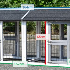 Tailles différentes des enclos doubles Space Small