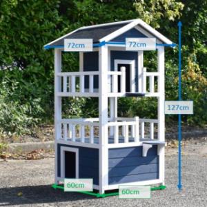 Tailles différentes de la maison pour chat Kitty
