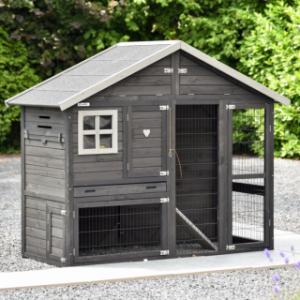Clapier Holiday Medium Black, un superbe clapier pour tous les jardins