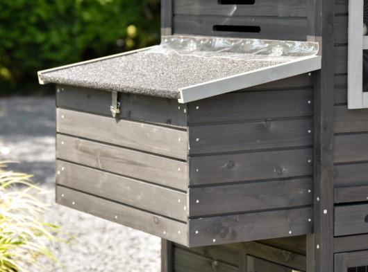 Pondoir Medium Black – pondoir séparé avec couvercle à charnière