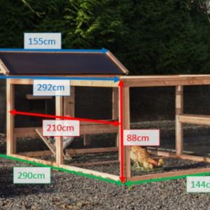 Tailles différentes du poulailler Eggy