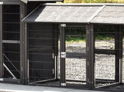 Enclos intermédiaire Space Medium Black anti-rongeage 97x88x104,5 cm
