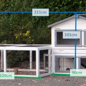 Tailles différentes du clapier pour lapin Regular Small