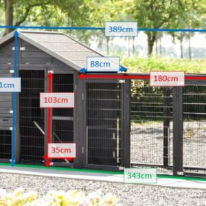Tailles différentes du poulailler Holiday Medium