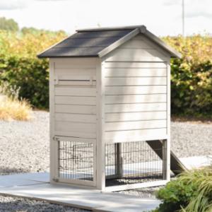 Le clapier pour lapin Prestige Small, vu de l'arrière