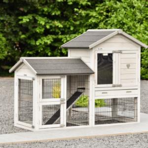 Le clapier pour lapin Prestige Small offre beaucoup d'espace pour vos lapins
