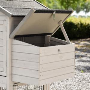 La pondoir Small a un toit articulé