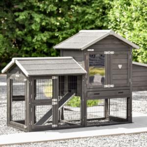 Poulailler Prestige Small avec enclos et pondoir
