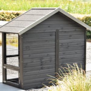 Le clapier pour lapin Holiday Small a un arrière en bois