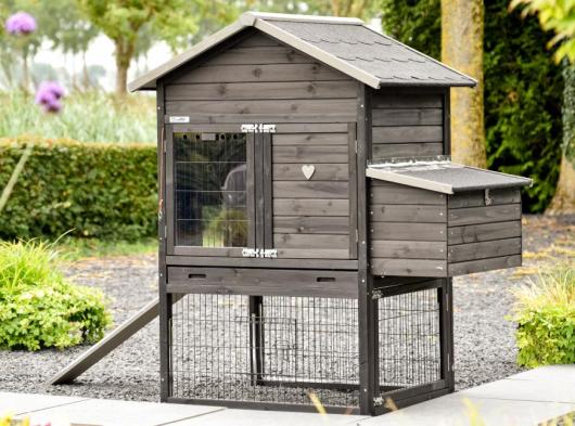 Prestige Medium Black avec pondoir 132x90x150 cm