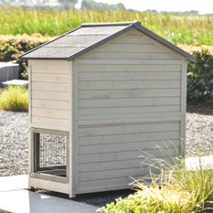 Le clapier pour lapin Excellent Medium a un arrière en bois