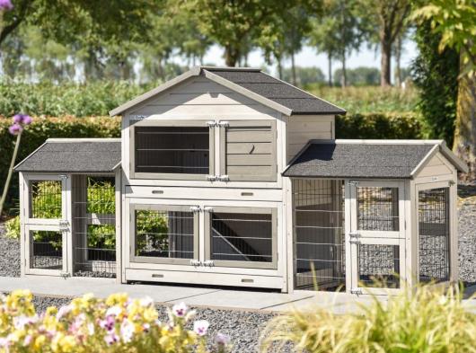 Clapier Excellent Medium Light-Grey Double 276x67x132cm