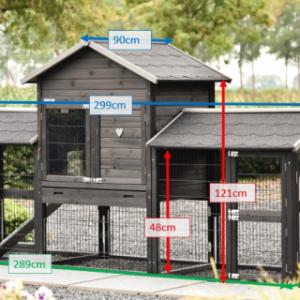Tailles différentes du clapier pour lapin Prestige Medium