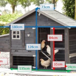 Tailles différentes du poulailler Holiday Small