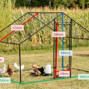 Tailles différentes de l'enclos d'animaux Grande