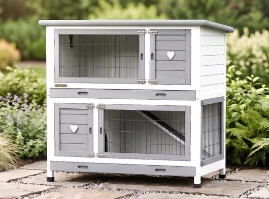Clapier pour lapin Kim 116x65x111cm