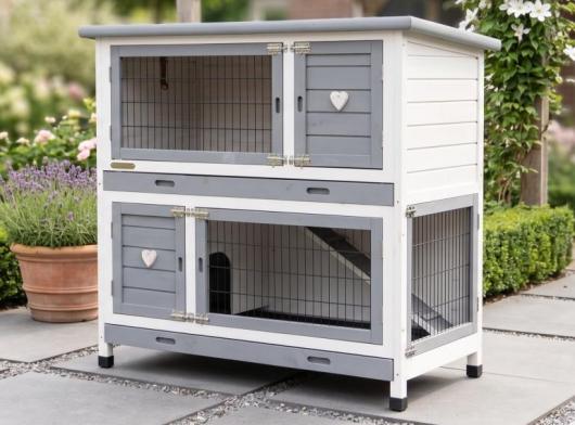 Clapier pour lapin Kim 116x65x111cm