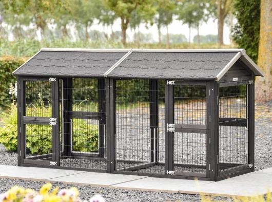Enclos pour chat Space Medium Black 210x88x105cm