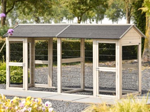 Enclos pour chat Space Large Light-grey 266x100x130cm