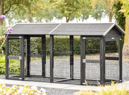 Enclos pour chat Space Large Black 266x100x130cm