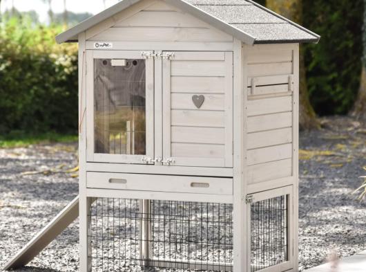 Ensemble d'isolation en plexiglass · pour clapier pour lapin Prestige Small