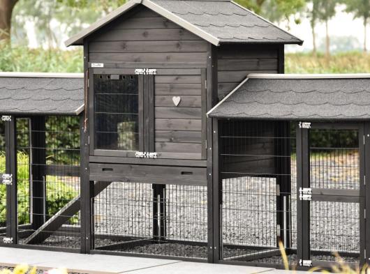 Ensemble d'isolation en plexiglass · pour clapier pour lapin Prestige Medium Double