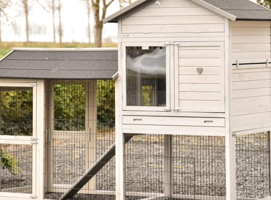 Ensemble d'isolation en plexiglass · pour clapier pour lapin Prestige Large avec enclos Space Large
