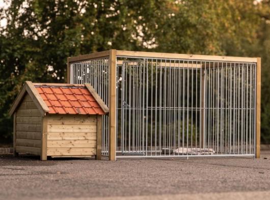 Chenil pour chien Flinq avec niche isolée Snuf