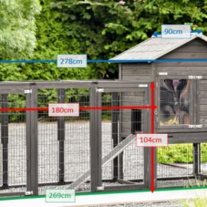 Tailles différentes du clapier pour lapin Prestige Medium