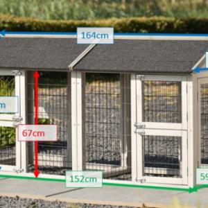 Tailles différentes de l'enclos pour chat Space Small