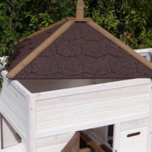 Clapier pour poules Ambiance Large a un toit amovible