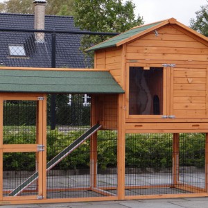 Clapier Prestige Large avec anti-rongement et enclos à gauche