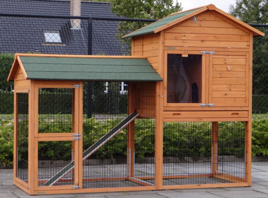 Clapier Prestige Large avec anti-rongement et enclos à gauche