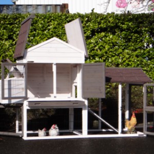 Poulailler en bois avec portes pratiques