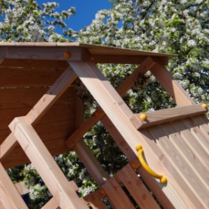 Équipment de jeu Kiosk bas est fabriquée en bois de Douglas