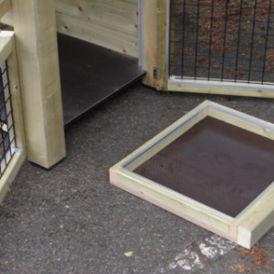 Clapier avec tiroir amovible