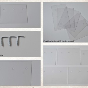 Ensemble d'isolation en plexiglass pour clapier Julia