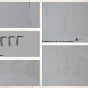 Ensemble d'isolation en plexiglass pour clapier