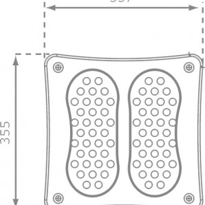 Tailles différentes du balançoire pieds