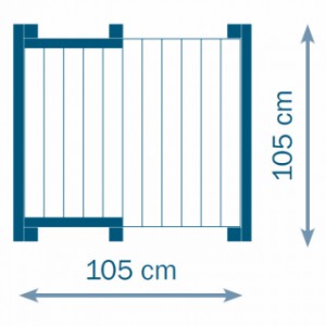 Dimensions du plate-forme de la tour de jeux Kiosk 120