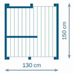 Dimensions plate-forme Beach hut 120