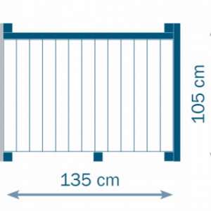 Plan de l’aire de jeux en bois Belvedere