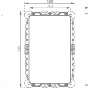 Tailles différentes du miroir déformant