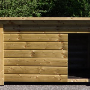 Ouverture de la niche pour chien