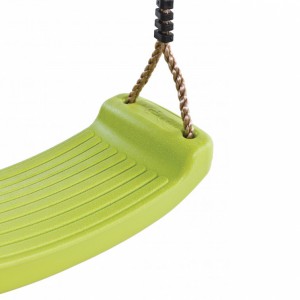 Siège balançoireen plastique vert lime • avec PP-corde