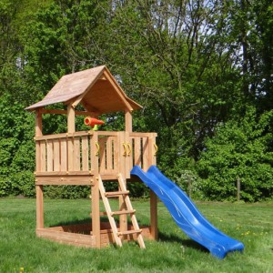 Équipment de jeu Pagoda 150 avec toboggan | Bois de Douglas | Blue Rabbit